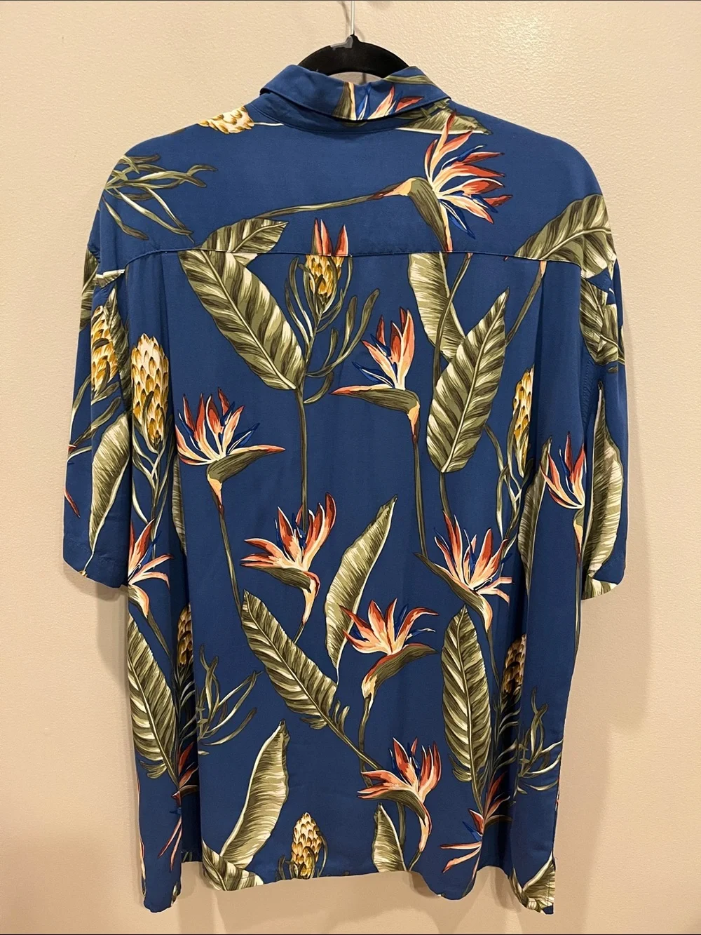 Newport Blue Hawaiian Button Down Shirt